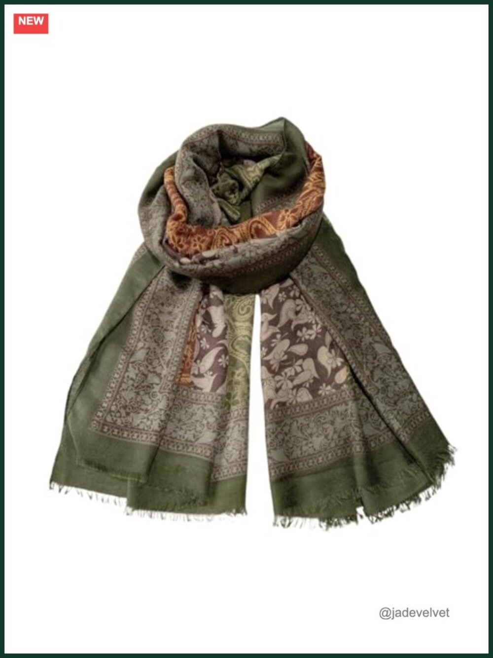 Pashmina Rave Scarf Reversible Soft Wrap Viscose-Acrylic Boho Shawl